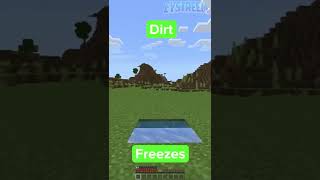 Will Minecraft Water Freeze? #shorts