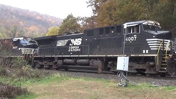 Mayhem Of Trains in the Fall Colors at the Horseshoe Curve!!