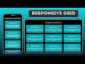Responsive CSS Grid Layout Using HTML and CSS ||  Responsive Website Design Tutorial