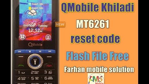 QMobile Khiladi MTK6261 Flash File | Read security Code | Read Flash & Format  by CM2 | 2020