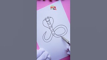 6 to Snake Drawing 🐍 | How to Draw a Snake from the Number 6 #shorts #drawing #howtodraw