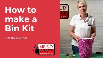 How to make Bins from Fabric and Wallpaper using Needcraft kits