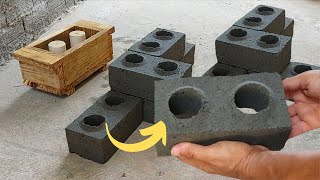 How to Make 10x20x7 Lego Style Interlocking Cement Blocks