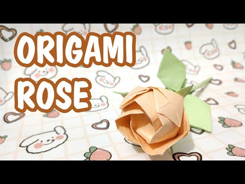 Easiest Origami Rose Ever! - How to Fold - Valentine's Day Gift 