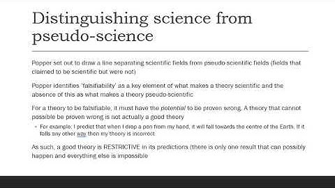 Popper Conjectures and Refutations