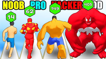 NOOB vs PRO vs HACKER vs GOD Upgrade Run 3D