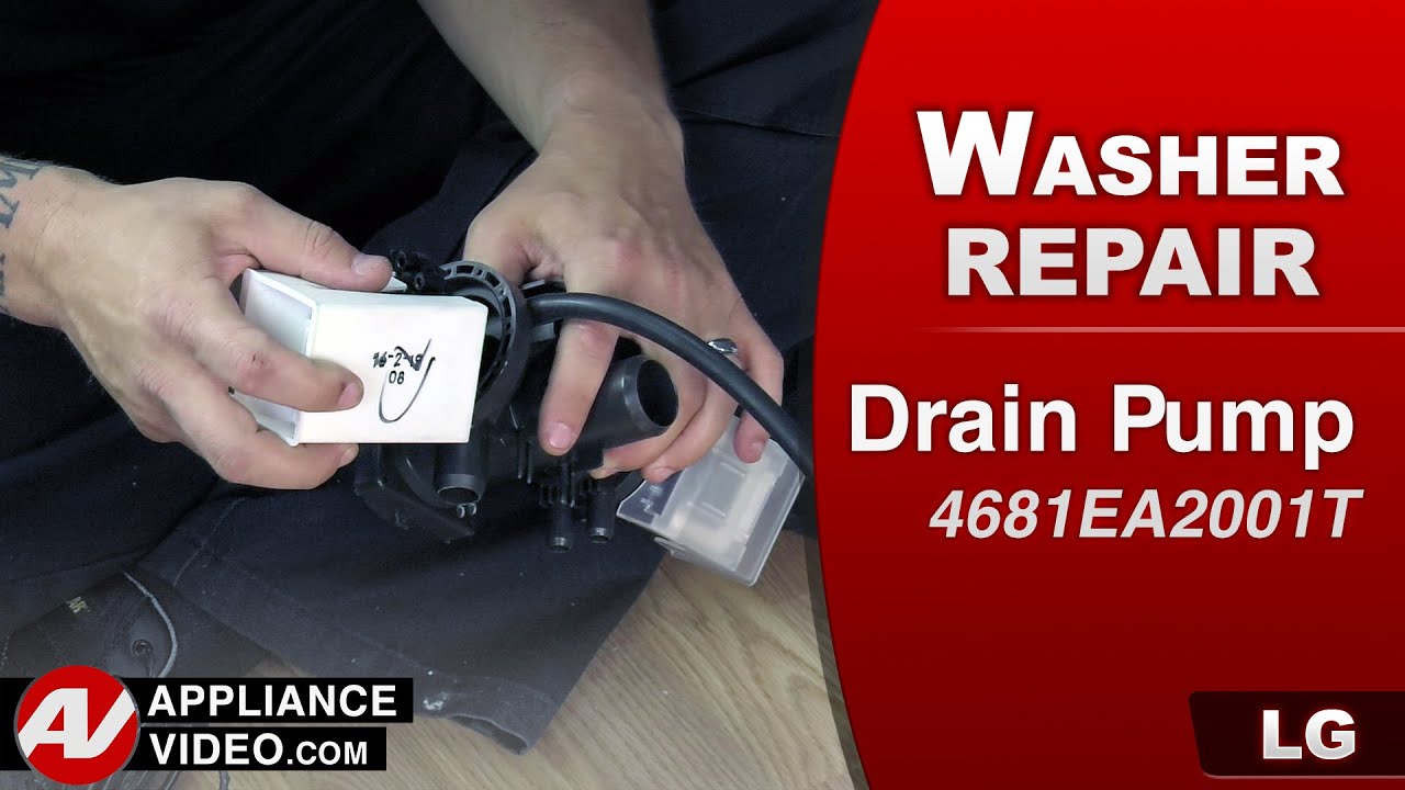 LG Washer - Not Draining - Drain Pump Repair - YouTube