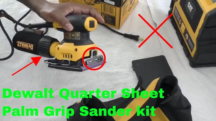 How To Use Dewalt Quarter Sheet Palm Grip Sander K...