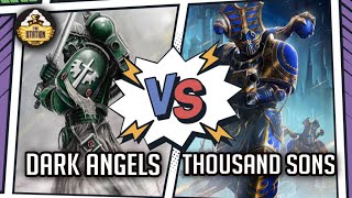 Мультшоу Dark Angels vs Thousand Sons Репорт 1000 pts Warhammer 40000