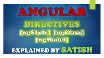#angular Angular | Attribute Directives | ngModel | ngStyle | ngClass | Directives In Angular