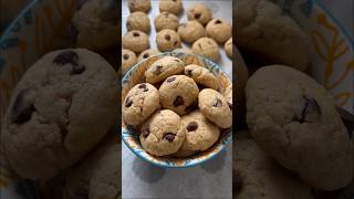 Eggless Mini Choco Chip Cookies