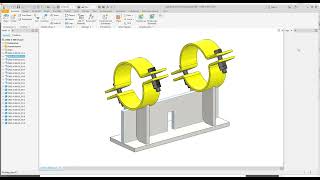 Pipe Support By using iLogic, Autodesk Inventor
