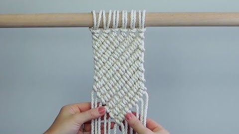 DIY Intermediate Macrame Tutorial: Double Half Hitch Knot Block Pattern!