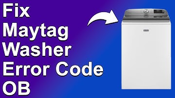 Maytag Washer Error Code OB (Unbalanced Load - Common Causes, And The Solution To The Error)