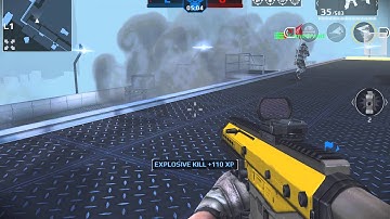 Modern Combat 5 Red Pro Rooftop CTF Gameplay Victory 12-0 KEMODROID Squad Nvidia Shield Tablet