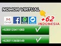 Nomor Hp Virtual Indonesia geratis Untuk verifikasi OTP |Work nuyul Aplikasi penghasil uang,dana,Dll