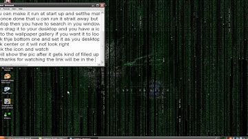how to get a animated matrix wallpaper and screensaver