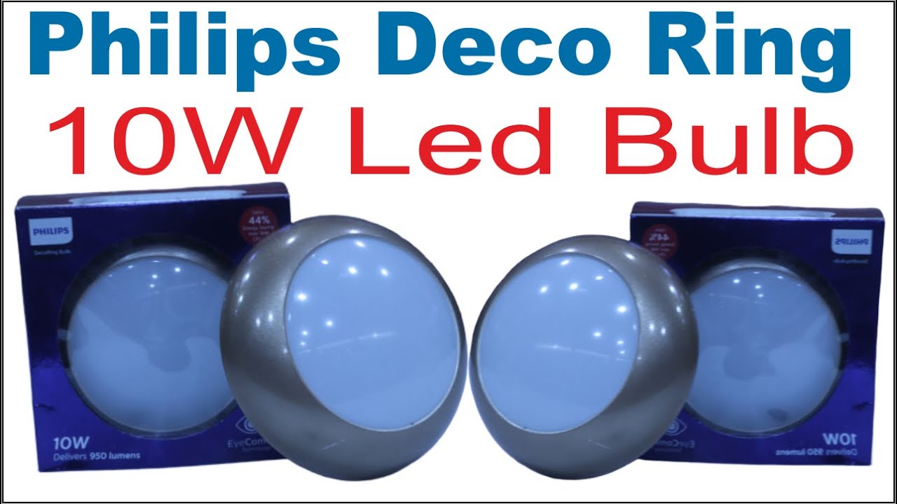 Buy PHILIPS 10W B22 LED White Bulb, Pack of 2 (Deco Ring) Online at Low  Prices in India - Amazon.in