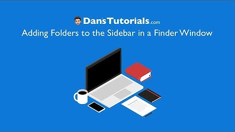 Adding Folders to the Sidebar in a Finder Window on the Mac