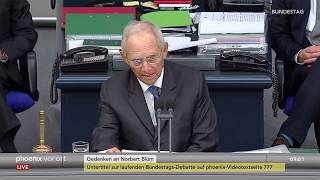 Bundestag: Gedenken an Norbert Blüm am 07.05.20