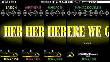 DDR / DYNAMITE RAVE(Long ver.) - SINGLE & MANIAC DOUBLE (DanceDanceRevolution 5thMIX)