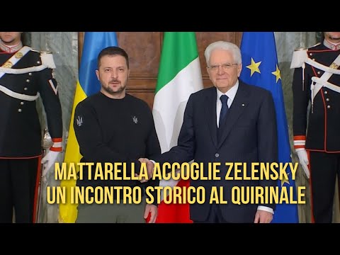 Mattarella accoglie Zelensky: un incontro storico al Quirinale