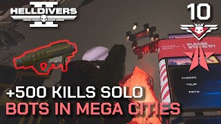 Helldivers 2 - BOTS IN MEGA CITIES! *New Automaton MECHS* - Solo Superhelldive