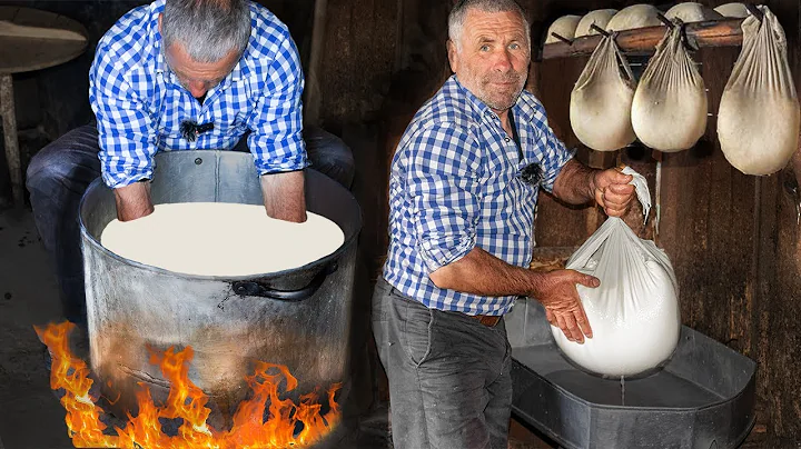 Cheese Making on Traditional Sheepfold, Romanian Mountains