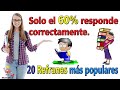 ¿Cuánto sabes de refranes? | ¿sabes completar estos refranes? | Test de refranes