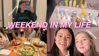 WEEKEND IN MY LIFE VLOG ⭐️ shopping, sleepover, reset