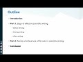 0.2 — Course Outline | Scientific Writing Essentials