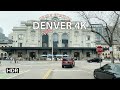 Denver 4kr  driving downtown  colorado usa