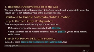 Troubleshooting MySQL Table Creation Issues in Spring Boot Applications