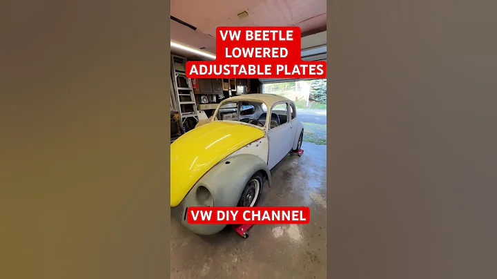 VW BEETLE LOWERED ADJUSTABLE SPRING PLATES - VW VEETLE LOWERED AMD SLAMMED #sladesbeetle #vwbeetle