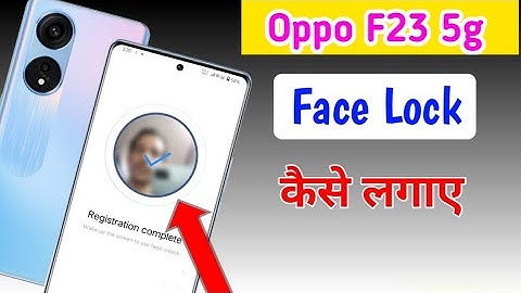 How to set face lock in oppo f23 5g/OPPO F23 5g me Screen face lock setting/Face Lock in oppo mobile