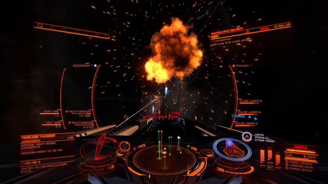 Elite Dangerous Combat Zone (High Intensity) [with Fighter] YouTube