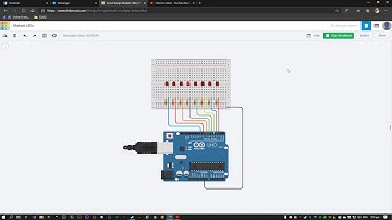Multiple LEDS IV (Arduino) TinkerCad