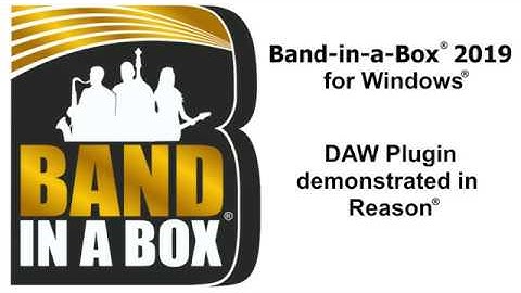 Band-in-a-Box® VST DAW Plugin for Windows®, demonstrated in Reason®