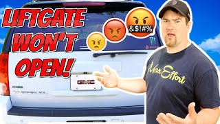 GMC YUKON or Chevy Tahoe Liftgate Won't Open! Problem Solved!!