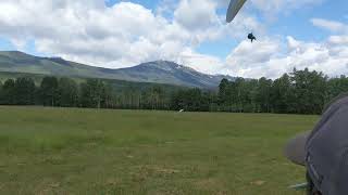 Mount 7 Golden 2022-07-10 P7 Hang Gliding Landing