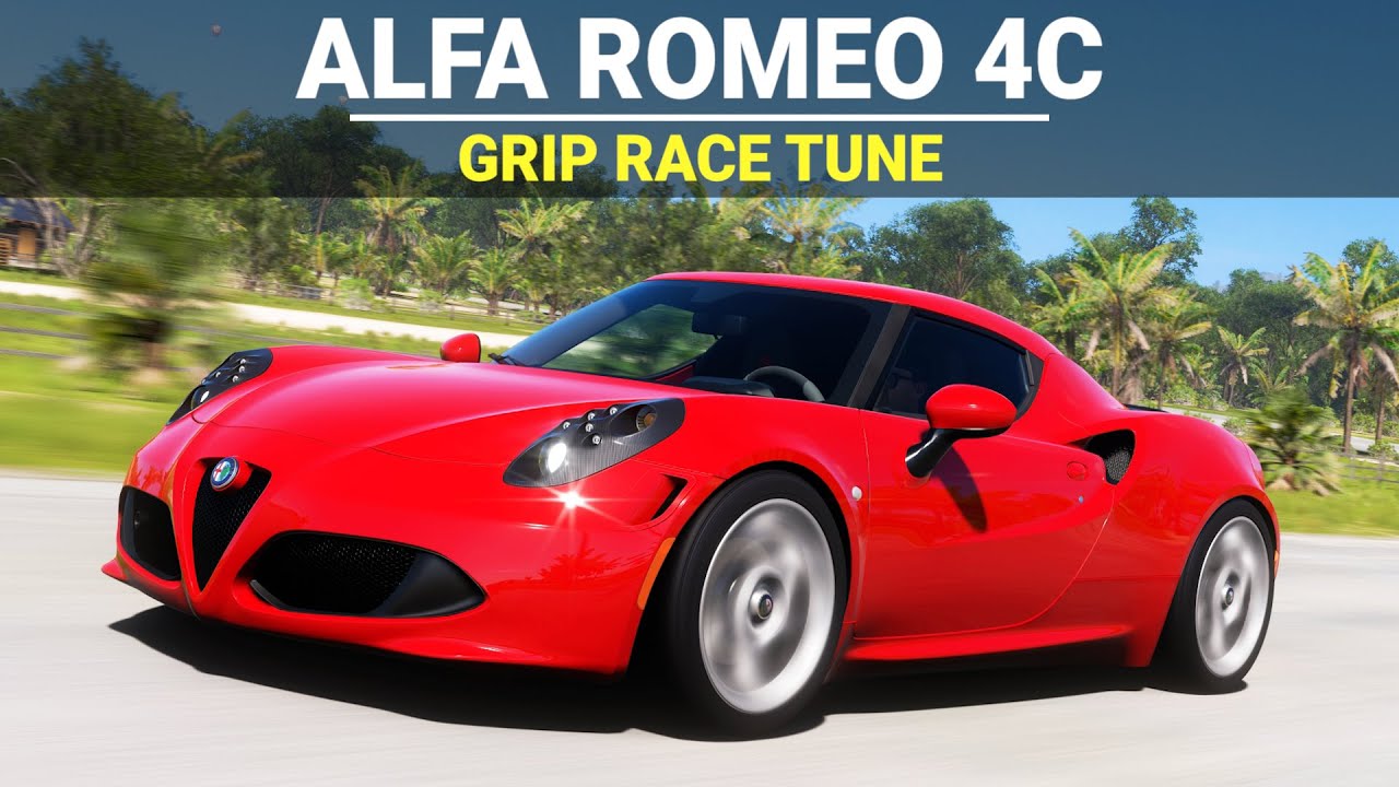 Forza Horizon 5 Tuning - 2014 Alfa Romeo 4C, FH5 Grip Race Build, Tune & Customization