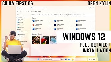 Windows 12 Duplicate OS | Open Kylin OS | Windows 12 | China first OS| In Nepali