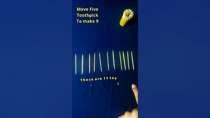 Move Five Toothpick To Make 9 - Challenge💪💪|#shorts #magictrick #trending 🔥🔥🔥