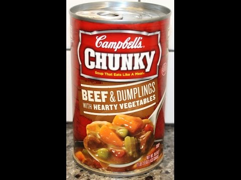 Campbell’s Chunky Soup: Beef & Dumplings with Hearty Vegetables Review