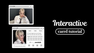 interactive carrd tutorial - cr mokajangz