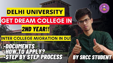 Get admission in dream college in 2nd year | DU inter college migration | Delhi University migration