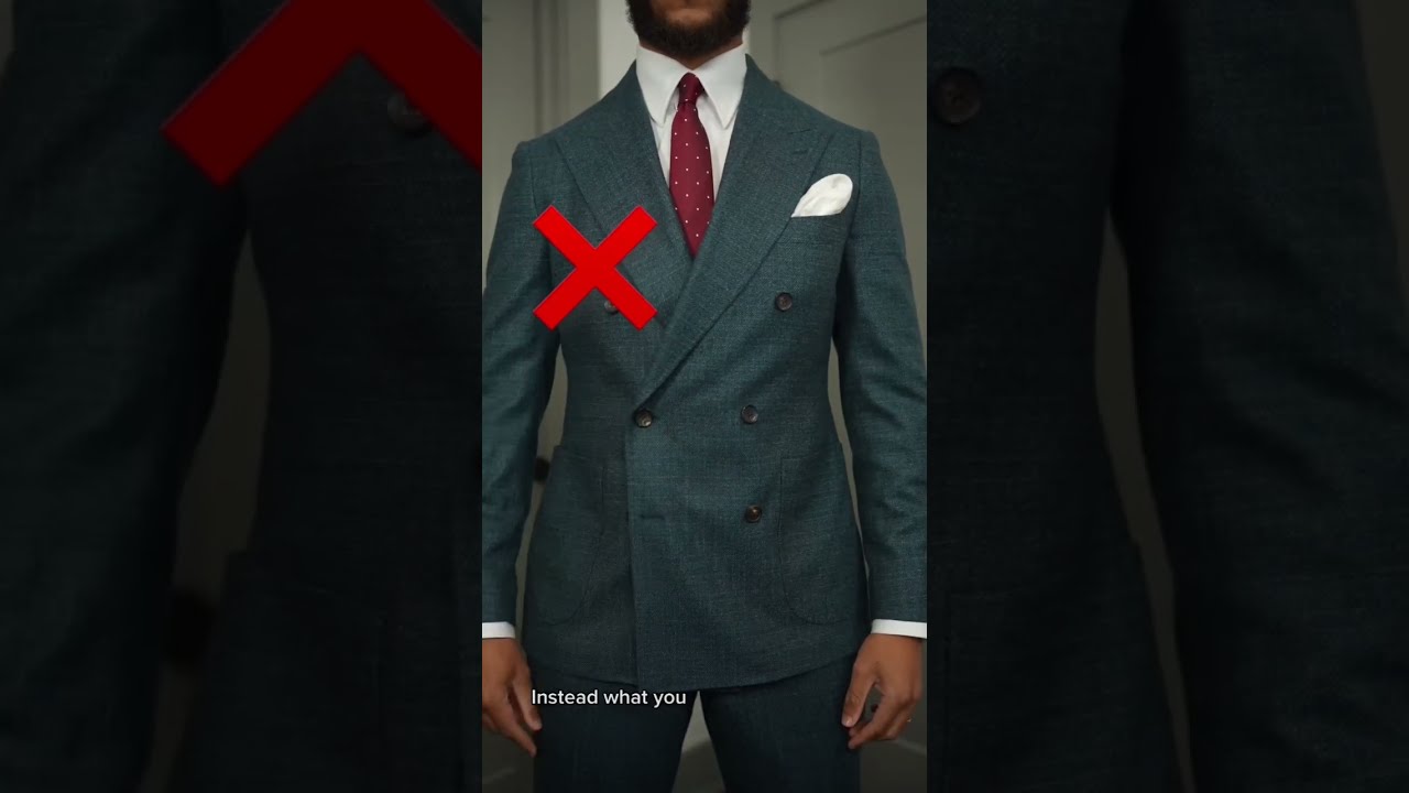 How To Wear A Doublebreated Suit The Correct Way