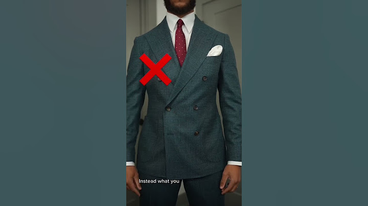 How To Wear A Doublebreated Suit The Correct Way