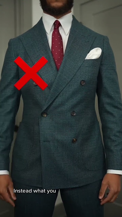 How To Wear A Doublebreated Suit The Correct Way