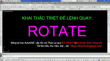 CÁC BẠN CÓ BIẾT CÁI HAY CỦA LỆNH QUAY ROTATE TRONG AUTOCAD KHÔNG? MỜI CÁC BẠN XEM!